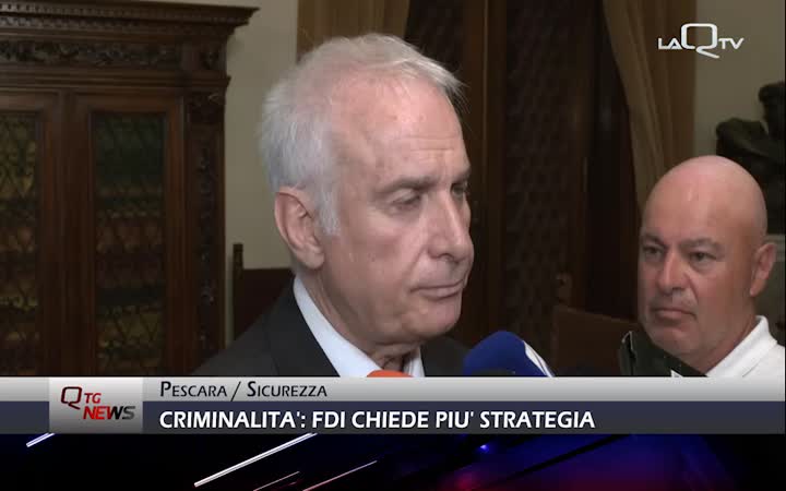 Criminalità a Pescara: FdI chiede più strategia