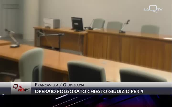 Operaio rimasto folgorato a Francavilla: chiesto il giudizio per quattro persone