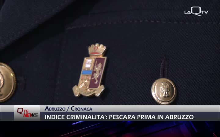 Indice criminalita': Pescara prima in Abruzzo