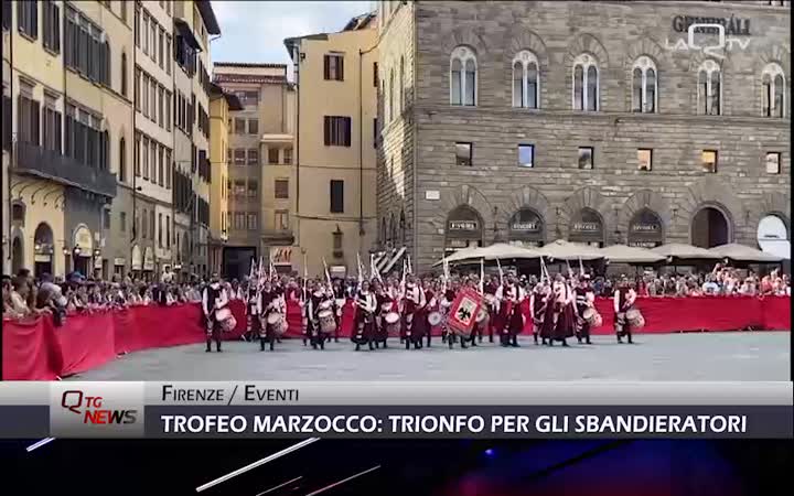 Gli Sbandieratori dell'Aquila trionfano a Firenze