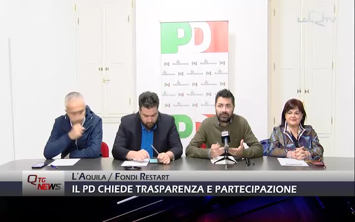 Fondi Restart, il Pd chiede trasparenza e partecipazione