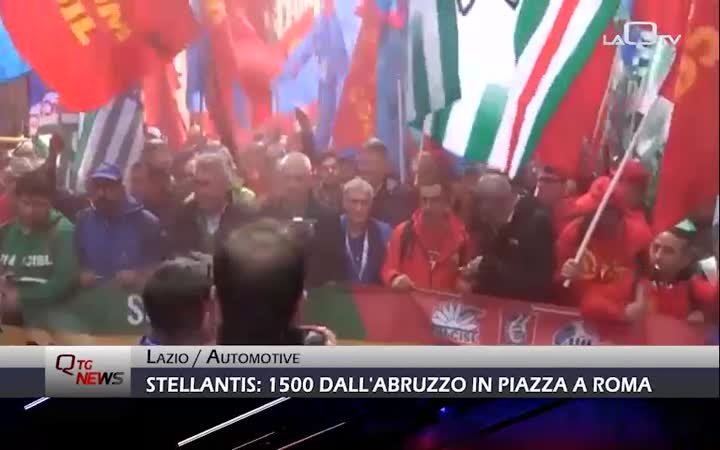 Stellantis: 1500 dall'Abruzzo in piazza a Roma