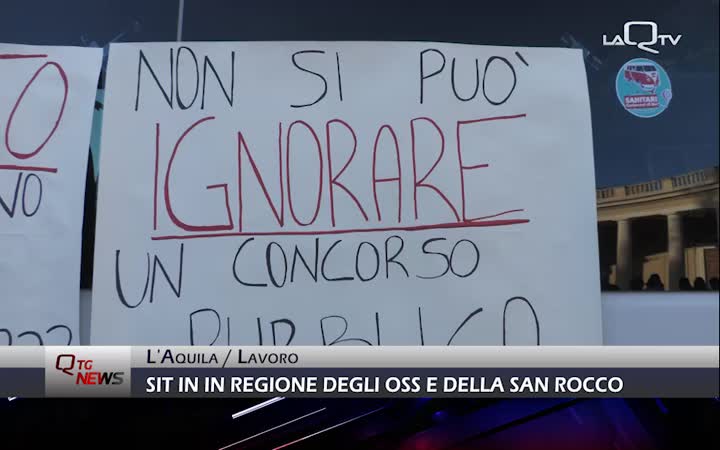 Regione: Sit-in degli Oss e dei lavoratori della Soc. Cooperativa San Rocco