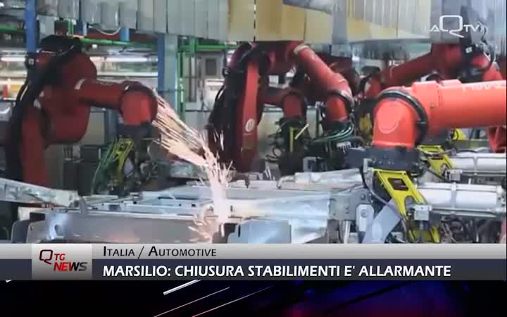 Automotive, Marsilio: chiusura stabilimenti in Germania e Bruxelles allarmante