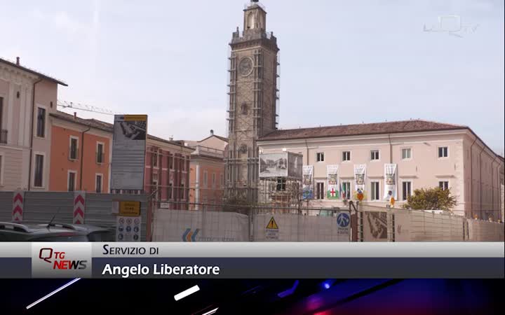 L'Aquila. Prende forma la nuova Piazza Palazzo