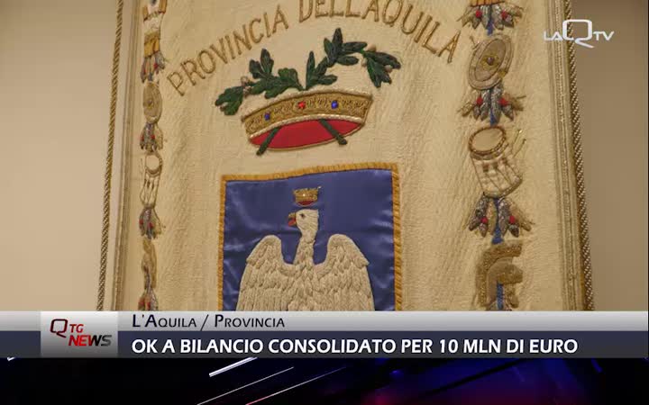 Provincia dell'Aquila: ok a bilancio consolidato per 10 milioni di euro 