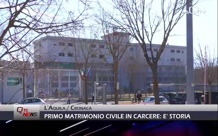 Primo matrimonio civile in carcere a L'Aquila: è storia