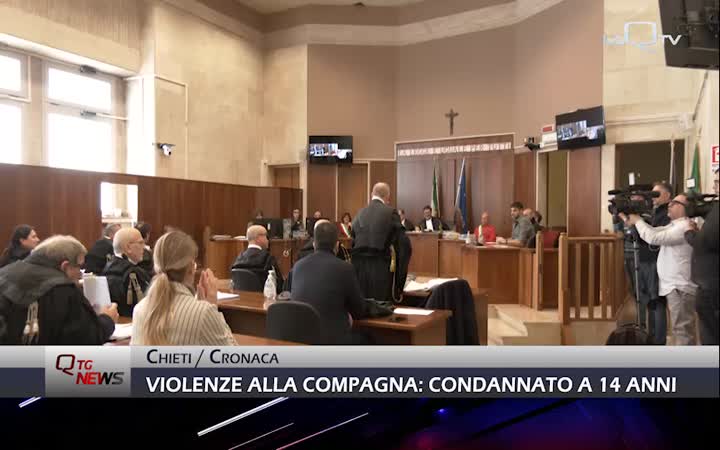 Violenza di genere: 41enne condannato a 14 anni di carcere dal Tribunale di Chieti