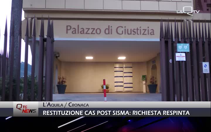 Restituzione CAS post sisma: richiesta respinta