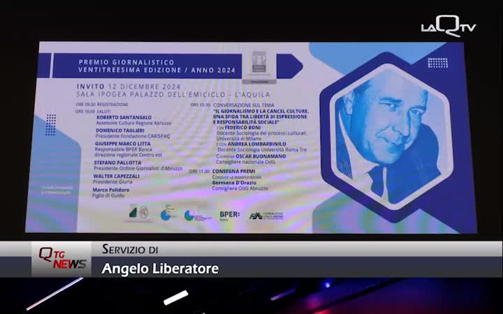 L'Aquila. All'Emiciclo la cerimonia conclusiva del Premio Guido Polidoro 2024