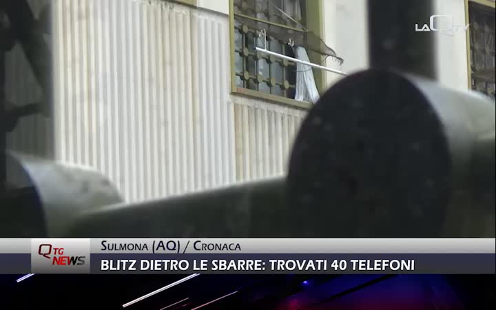 Blitz di Natale nel carcere di Sulmona: trovati 40 telefoni e droga