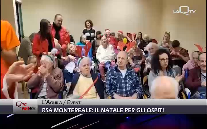 RSA Montereale: festeggiamenti natalizi per gli ospiti