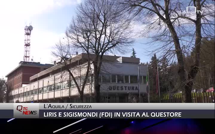 I senatori Liris e Sigismondi (FdI) in visita al questore dell'Aquila