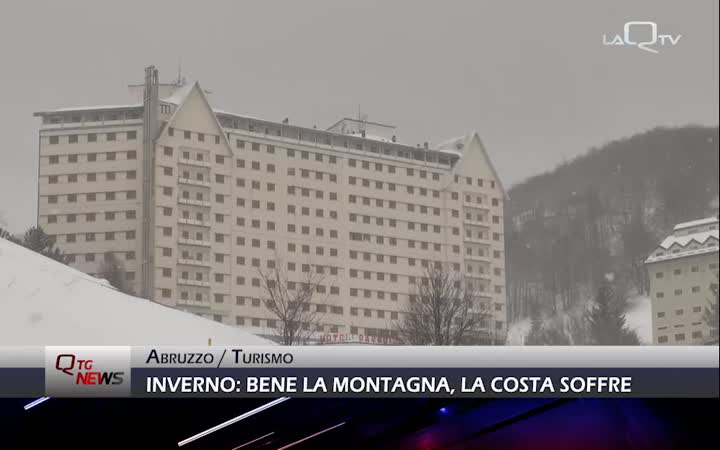 Inverno in Abruzzo: bene la montagna, la costa soffre