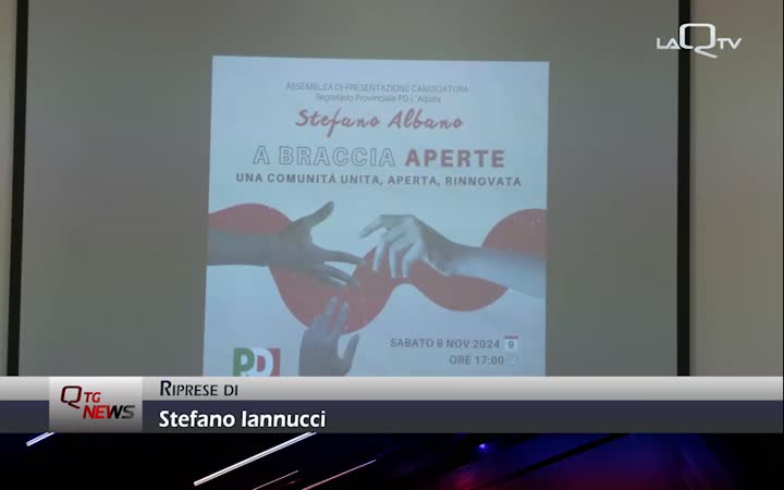 Stefano Albano è il nuovo segretario del Pd della Provincia dell'Aquila