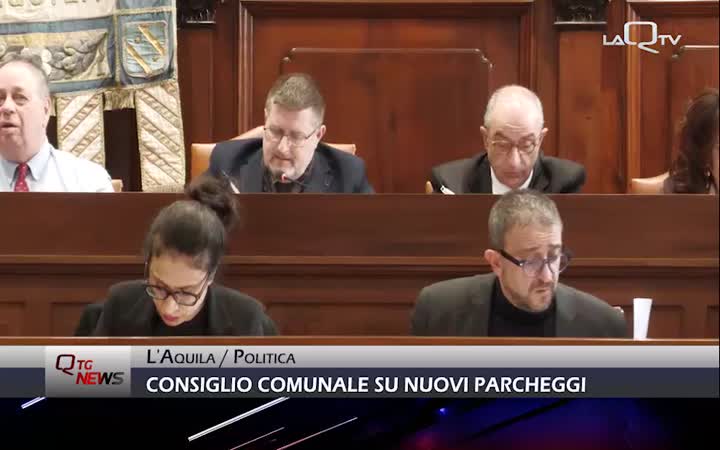 L'Aquila: Consiglio comunale, si a nuovi parcheggi e progetti di riqualificazione 